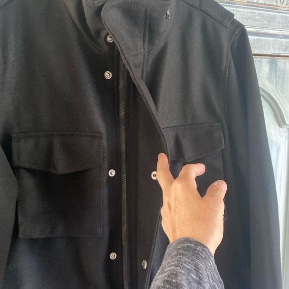 The Gap Lanificio Nello Gori True Black Wool Fatigue Jacket - Picture 6 of 15